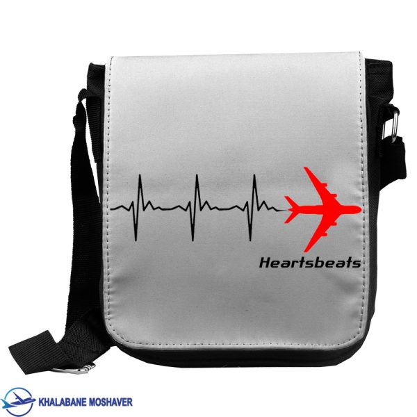 کیف دوشی خلبانی طرح heart beats