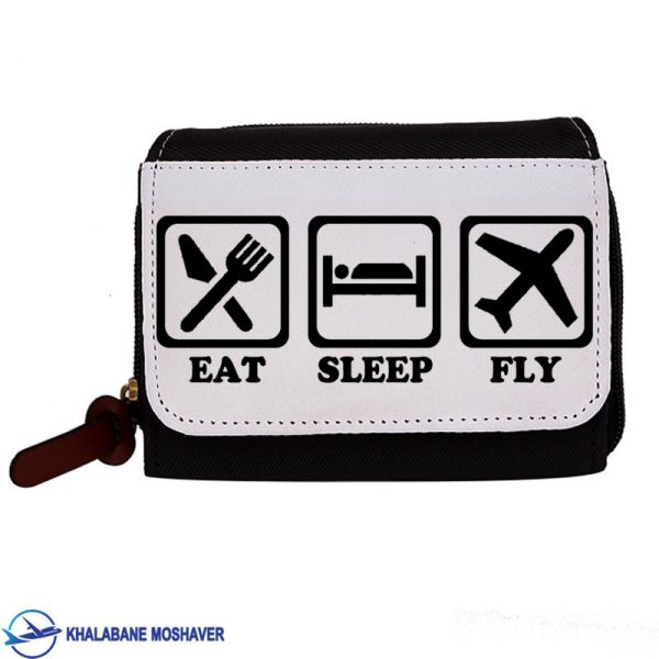 کیف جیبی خلبانی طرح Eat Sleep Fly